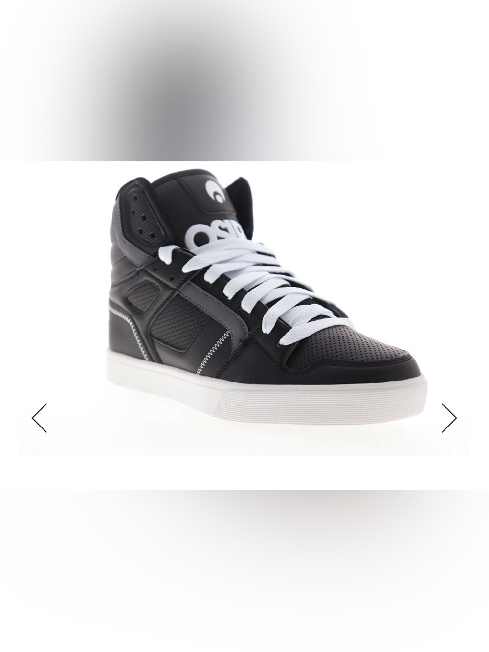 NWOB Osiris Clone 1322 149 Mens Black Leather Skate Inspired Sneakers size 14